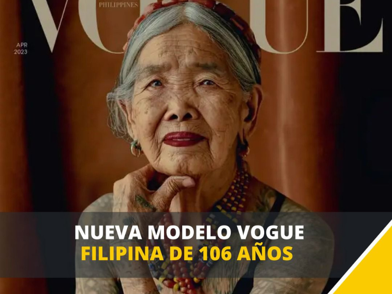 Vogue Filipinas reveló que Apo Whang-Od, de 106 años